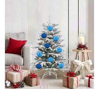 Vidaxl Christmas Bauble Set Xl 15 Pcs Blue Plastic