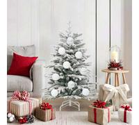 Vidaxl Christmas Bauble Set Xl 15 Pcs White Plastic