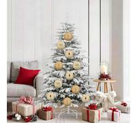 Vidaxl Christmas Bauble Set Xl 9 Pcs Gold Plastic
