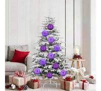 Vidaxl Christmas Bauble Set Xl 9 Pcs Lilac Plastic