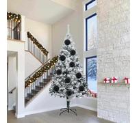 Vidaxl Christmas Bauble Set Xxl 3 Pcs Black Plastic