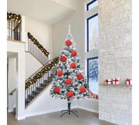 vidaXL Christmas Bauble Set XXL 3 pcs Red Plastic