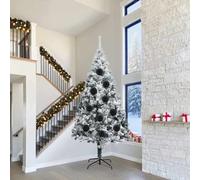 vidaXL Christmas Bauble Set XXL 4 pcs Black Plastic