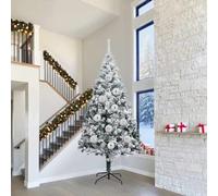 vidaXL Christmas Bauble Set XXL 4 pcs Silver Plastic