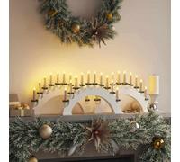 Vidaxl Christmas Candle Arch With 10 Led Candles 3 Pcs White