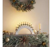vidaXL Christmas Candle Arch with 10 LED Candles LEDs Warm White