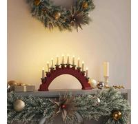 Vidaxl Christmas Candle Arch With 10 Led Candles Red 47 X 5 X 29 Cm