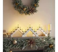 Vidaxl Christmas Candle Bridge 3 Pcs 7 Leds Warm White