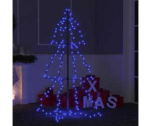 vidaXL Christmas Cone Tree 160 LEDs Indoor and Outdoor Holiday Decoration Home