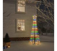 vidaXL Christmas Cone Tree Colourful 108 LEDs 70x180 cm