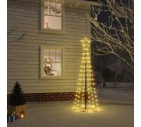 vidaXL Christmas Cone Tree Warm White 108 LEDs 70x180 cm