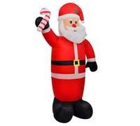 vidaXL Christmas Inflatable Santa Claus with LEDs 120 cm