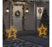 vidaXL Christmas Light Decoration Xmas Stake Light with Spikes Star 115 LEDs
