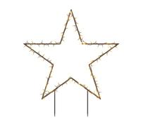 vidaXL Christmas Light Decoration Xmas Stake Light with Spikes Star 115 LEDs