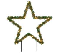 vidaXL Christmas Light Decoration Xmas Stake Light with Spikes Star 80 LEDs