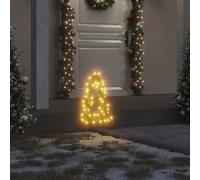 vidaXL Christmas Light Decorations Stake Light with Spikes 3 pcs Tree 50 LEDs