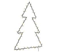vidaXL Christmas Lights Christmas Tree Silhouette 115 LEDs Warm White, White