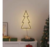 vidaXL Christmas Lights Christmas Tree Silhouette 80 LEDs Warm White