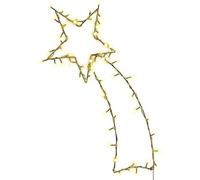 vidaXL Christmas Lights Shooting Star Silhouette 80 LEDs Warm White