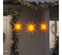 vidaXL Christmas Lights with LEDs 3 pcs Foldable Yellow