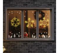 vidaXL Christmas Snowflake with 252 LEDs Warm White 45 x 38 cm PVC