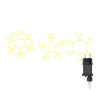 vidaXL Christmas Snowflake with 252 LEDs Warm White 45 x 38 cm PVC, Living Room Lighting, Modern Christmas Dcor, Festive Display with Starry Ornaments, Seasonal Lights, Winter Decoration