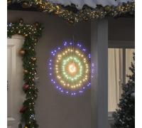 vidaXL Christmas Starburst Lights 140 LEDs 2 pcs Multicolour 17 cm