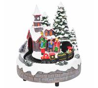 vidaXL Christmas Tabletop Decor Multicolour 16 x 16 x 19 cm Resin