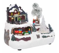 vidaXL Christmas Tabletop Decor Multicolour 23.5 x 16 x 18.5 cm Resin