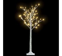 vidaXL Christmas Tree 128 LEDs Warm White Willow Indoor Outdoor Xmas Decor