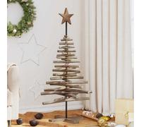 Vidaxl Christmas Tree Brown 120 Cm Solid Teak Wood