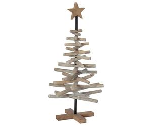 vidaXL Christmas Tree Brown 90 cm Solid teak wood