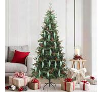 vidaXL Christmas Tree Decoration 40 pcs Green, Living Room, Elegant Christmas Ornament, Modern Decoration, Simple Tree Dcor, Cyan Spiral, Festive Decorative Hangings