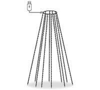 vidaXL Christmas Tree Lights | Indoor and Outdoor use | 500 LEDs - Blue | 8 Different Light Effects | Water- | 10m Lead Wire