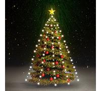 vidaXL Christmas Tree Net Lights with 150 LEDs Indoor Outdoor LED Decoration Fairy Light Christmas Tree Xmas Decoration Light Lighting Cold White