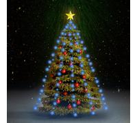 vidaXL Christmas Tree Net Lights with 180 LEDs Blue 180 cm Fairy Light Set