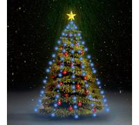 vidaXL Christmas Tree Net Lights with 180 LEDs Indoor Outdoor LED Decoration Fairy Light Christmas Tree Xmas Decoration Light Lighting Blue