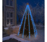 vidaXL Christmas Tree Net Lights, 400 Blue LEDs, Energy-Efficient, Waterproof, Indoor/Outdoor Use, USB Connector, 10m Lead Wire, Easy-to-Store
