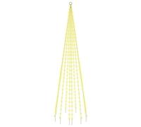 vidaXL Christmas Tree on Flagpole Warm White 310 LEDs 300 cm, White