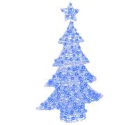 vidaXL Christmas Tree with 100 LEDs Blue 120 cm Acrylic