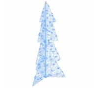 vidaXL Christmas Tree with 100 LEDs Blue 120 cm Acrylic, Living Room, Modern Decor, Christmas Lighting, Decorative LED, Festive Display, Holiday Ornament, Usb Powered Light, Home Accent
