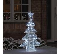 vidaXL Christmas Tree with 100 LEDs Cold white 120 cm Acrylic