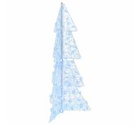 vidaXL Christmas Tree with 100 LEDs Cold White 120 cm Acrylic, Living Room, Modern Decor, Christmas Lighting, Decorative LED, Festive Display, Holiday Ornament, Usb Powered Light, Home Accent
