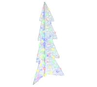vidaXL Christmas Tree with 100 LEDs Multicolour 120 cm Acrylic