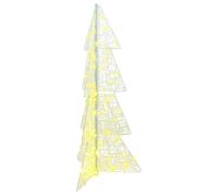 vidaXL Christmas Tree with 100 LEDs Warm White 120 cm Acrylic