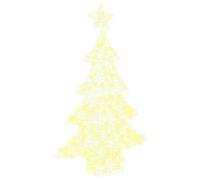 vidaXL Christmas Tree with 100 LEDs Warm white 120 cm Acrylic, Living Room, Durable Modern Christmas Decor with Festive Lighting, Seasonal Ornaments, Acrylic, USB-Powered Interior Accessories