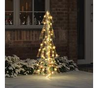 vidaXL Christmas Tree with 100 LEDs Warm White 120 cm PET