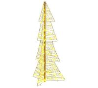 vidaXL Christmas Tree with 100 LEDs Warm White 120 cm PET, Living Room, Modern Holiday Decor, Christmas Accents, Cozy Ambiance, Festive Lighting, Ornament Enhancer, Event Decoration