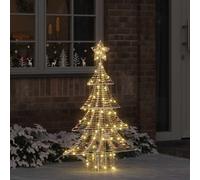vidaXL Christmas Tree with 120 LEDs Warm white 120.5 cm PET