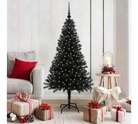 Vidaxl Christmas Tree With 150 Leds With Stand Black 150 Cm Pvc